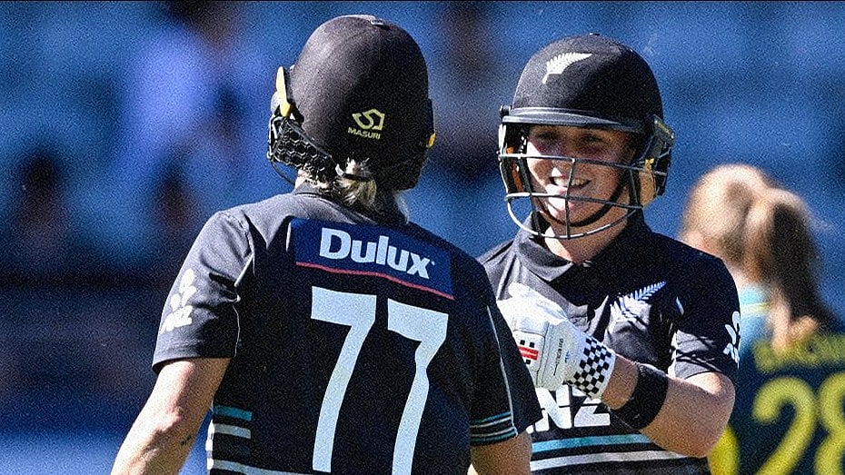 Photo: X | White Ferns : New Zealand women's cricket team players during a match against Australia women.