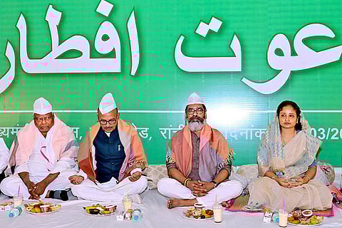 Hemant Soren at Iftar event