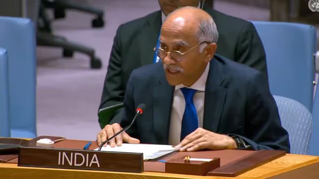 |Image- Screengrab/X@India at UN, NY : India's Permanent Representative to the UN Parvathaneni Harish speaks at UN Security Council.
