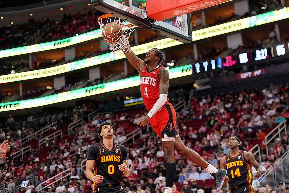 | Photo: AP/David J. Phillip : NBA 2024-25: Atlanta Hawks vs Houston Rockets