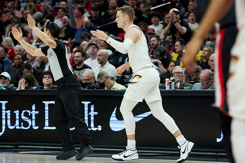 NBA Cleveland Cavaliers vs Portland Trail Blazers Basketball game: Sam Merrill