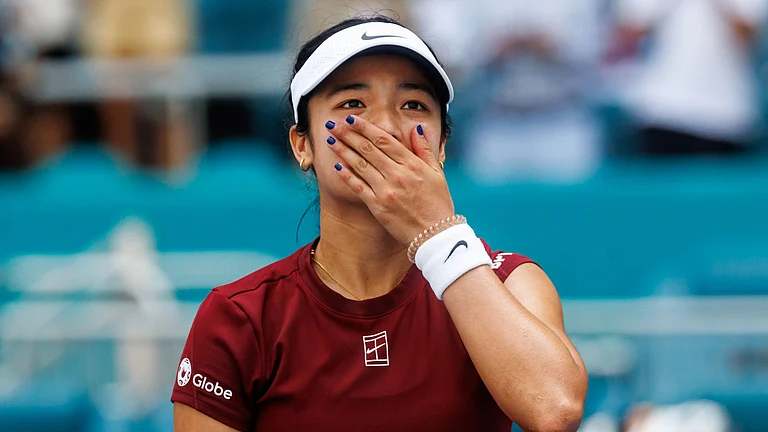 Eala shows her emotions following victory over Swiatek - null