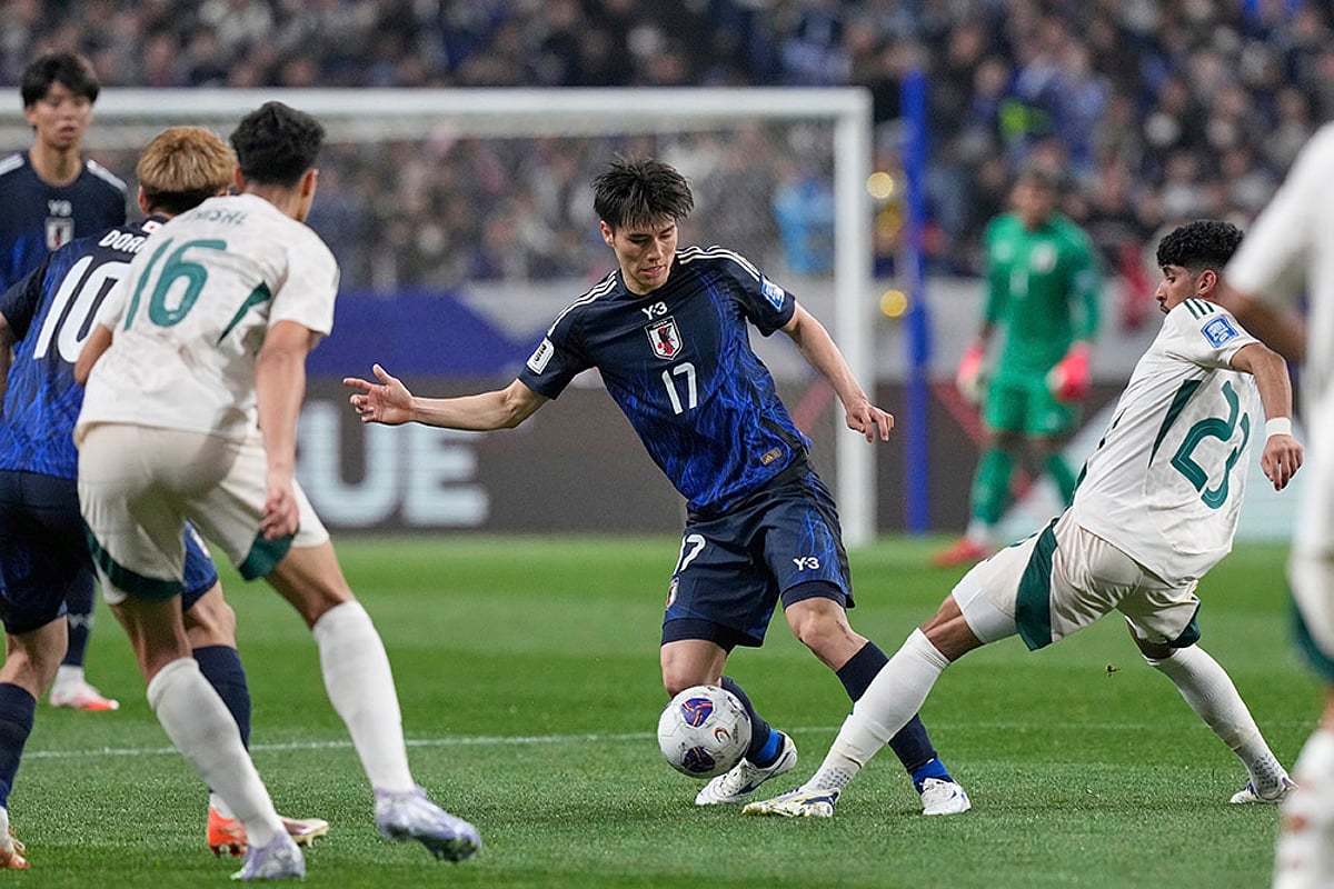 FIFA World Cup 2026 group A Qualifiers Japan vs Saudi Arabia WCup Soccer: Ao Tanaka