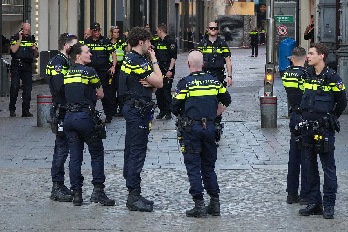Peter Dejong/AP : Netherlands Amsterdam police
