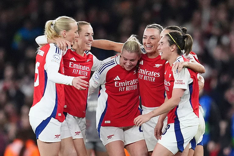 UWCL Quarter-Finals 2nd Leg: Arsenal vs Real Madrid - | Photo: Adam Davy/PA via AP