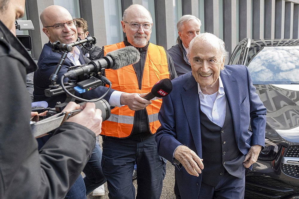 | Photo: Urs Flueeler/Keystone via AP : FIFA Financial Fraud Case: 