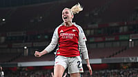 Bayern Munich Vs Arsenal Live Streaming, UEFA Women's Champions League 2025-26: When, Where To Watch On TV And Online Alessia Russo celebrates against Madrid