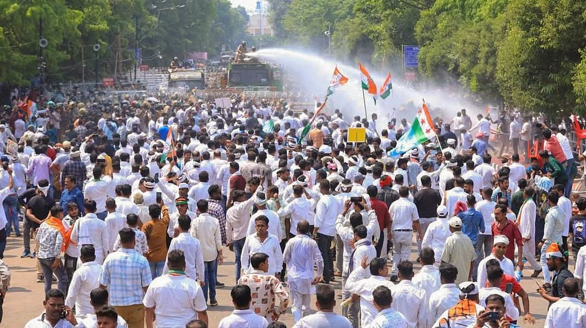 PTI : Odisha Congress protest