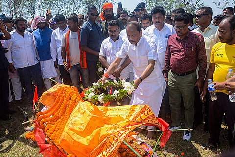 Anil Mahto's last rites in Ranchi