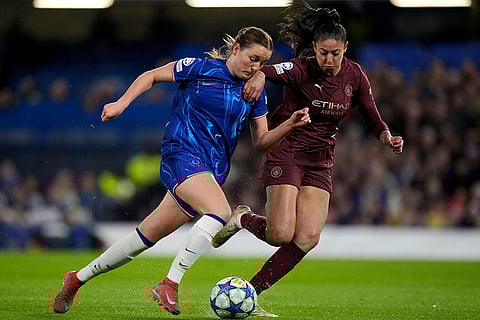 Britain Soccer Women's Champions League: Manchester City vs FC Chelsea