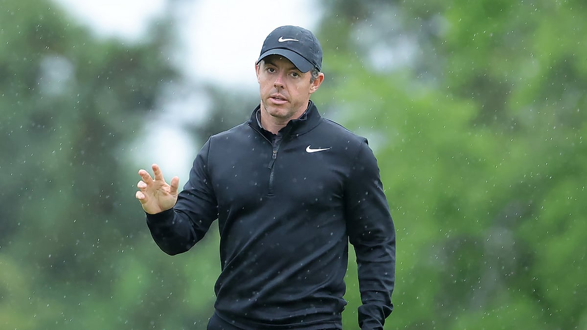 Rory McIlroy struggled in wet conditions in Texas