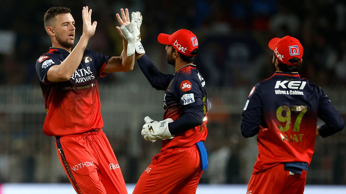 Josh Hazlewood (L) shone for Royal Challengers Bengaluru - null