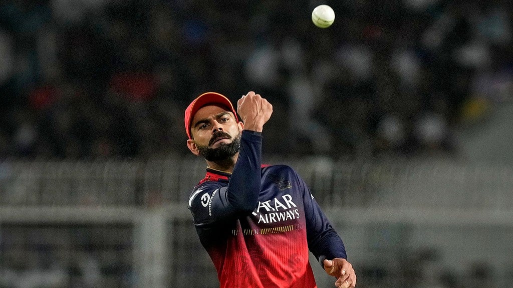 AP : Virat Kohli in action for Royal Challengers Bengaluru during IPL 2025.
