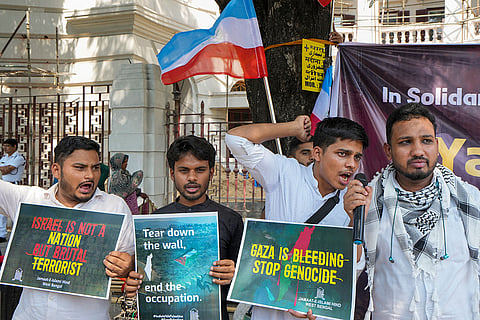 Pro-Palestine demonstration in Kolkata