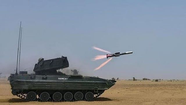 Govt Inks Rs 2,500 Crore Contracts For Nag Missile System Tracked Version, Light Vehicles