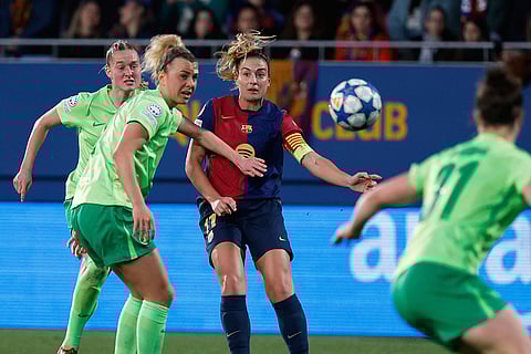 Spain Soccer Women's Champions League: FC Barcelona and VfL Wolfsburg