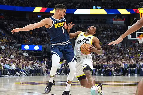 NBA Basketball Game: Denver Nuggets vs Utah Jazz