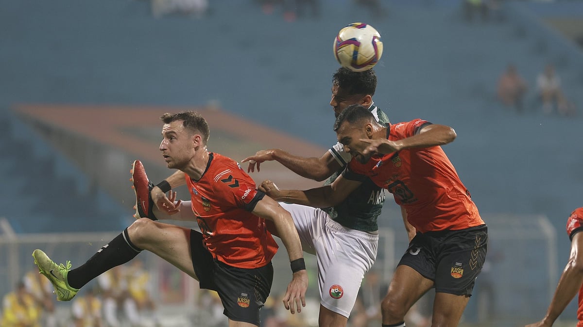 Inter Kashi in action against Shillong Lajong in I-League 2024-25