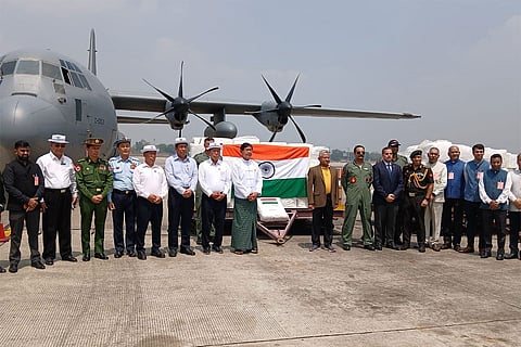 India sends aid to quake-hit Myanmar