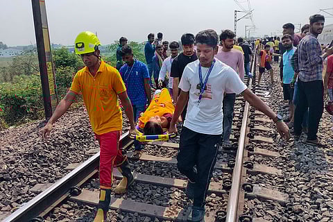 Express train derails in Odisha's Cuttack