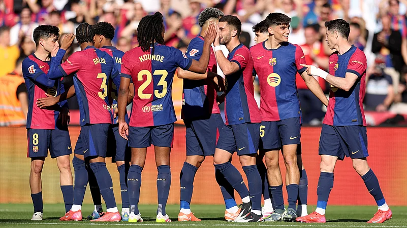 Barcelona during their 4-1 victory over Girona