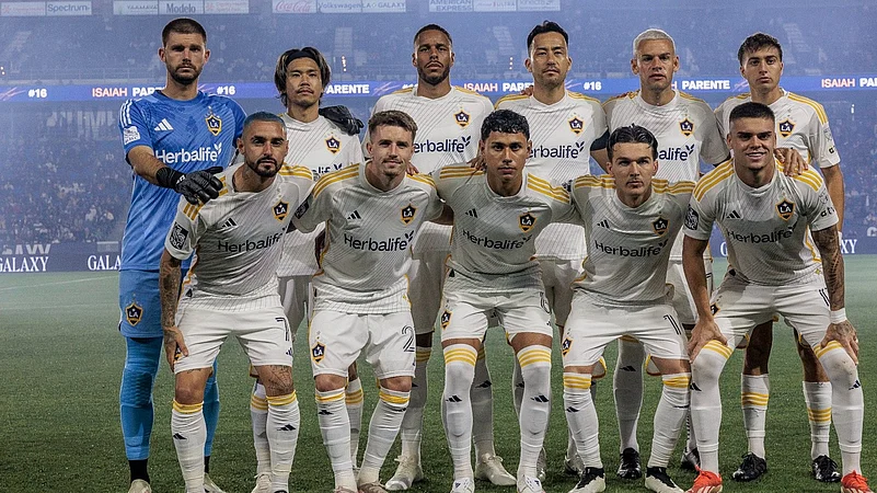 File photo of the LA Galaxy football outfit.