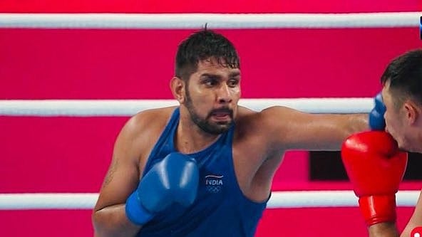 Photo: X | The India Story : Indian boxer Narender Berwal.