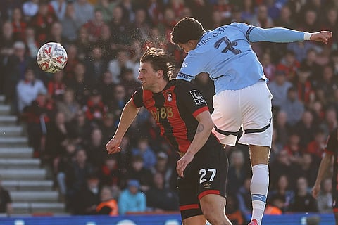 English FA Cup quarterfinal soccer match: Bournemouth vs Manchester City