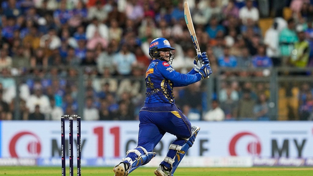 AP : IPL 2025, MI vs KKR Live Cricket Score: Mumbai Indians host Kolkata Knight Riders at Wankhede Stadium.
