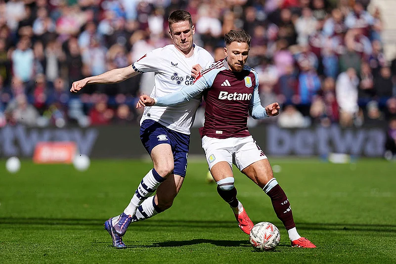 Britain Soccer FA Cup Preston North End vs Aston Villa: Villas Matty Cash