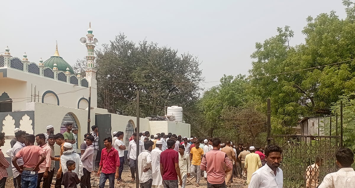 | Photo: PTI : Explosion at Mosque in Maharashtra's Beed