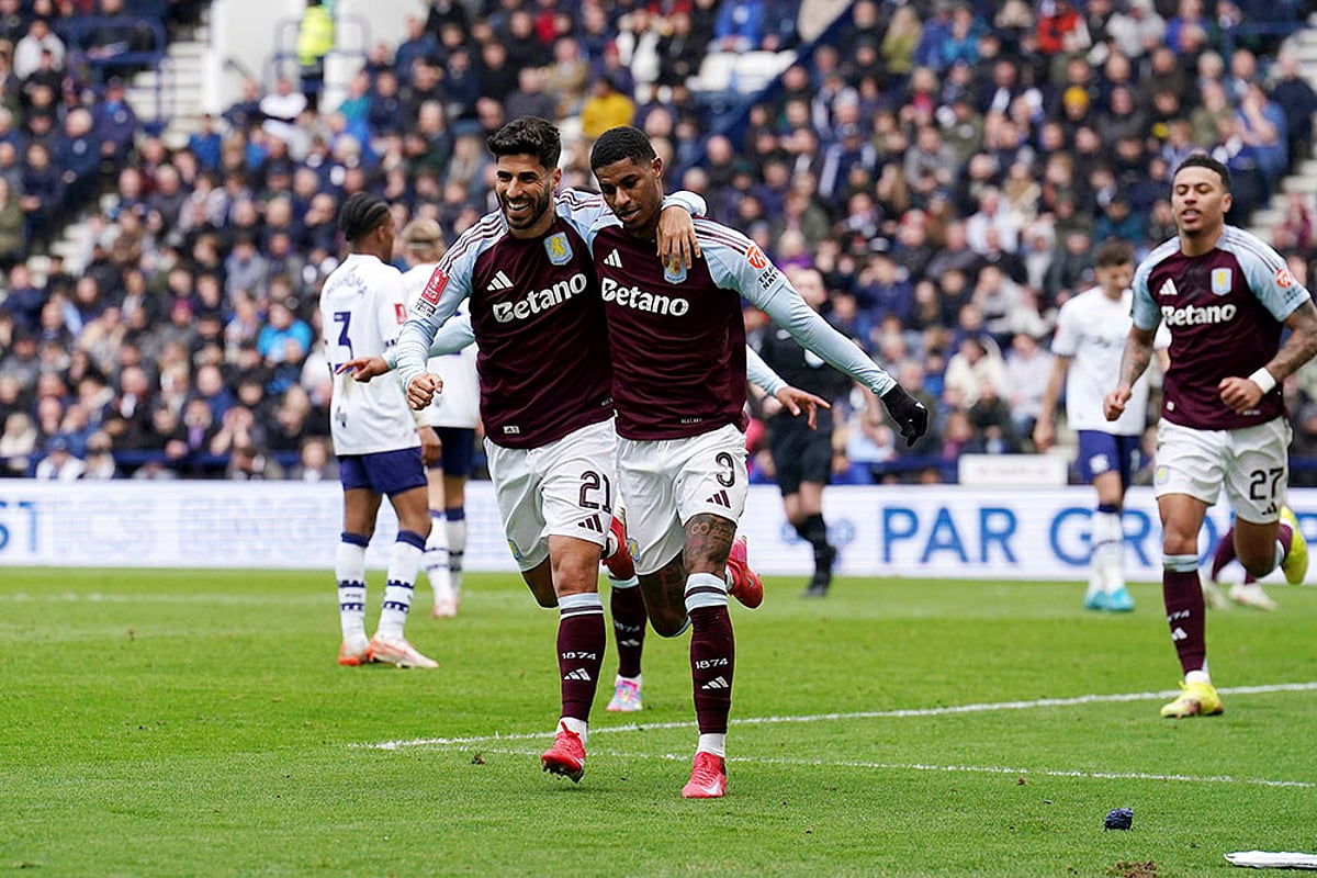 Preston North End Vs Aston Villa, FA Cup 2024-25 Quarter-Final: Marcus ...