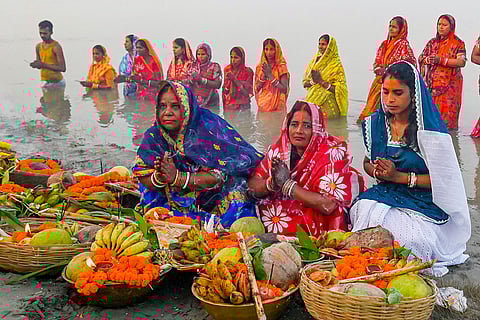 Chaiti chhath puja in Nadia