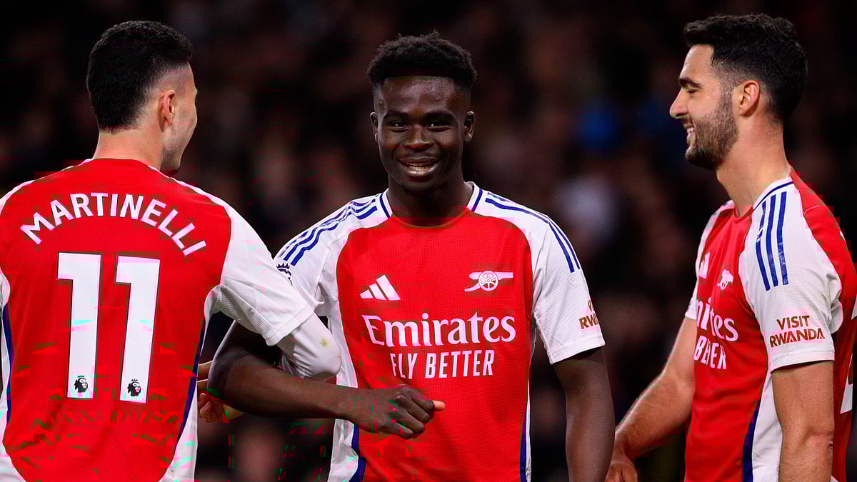 Bukayo Saka scored on his comeback from injury. - null