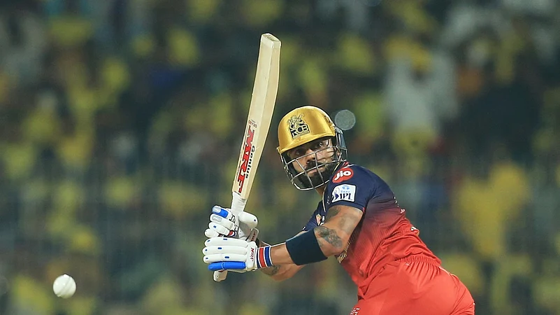 Royal Challengers Bengalurus Virat Kohli plays a shot during the IPL. AP