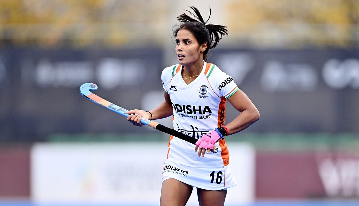 Hockey India : Vandana Katariya in action for team India.