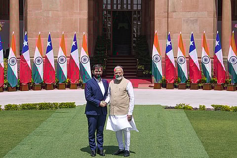 PM Modi-Chilean prez Gabriel Boric meeting