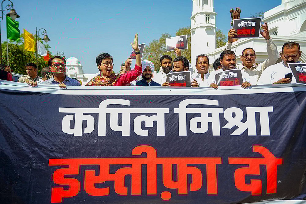 | Photo: @AtishiAAP via PTI : Budget session of Delhi Assembly