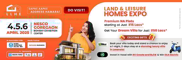 Land & Leisure Homes Expo 2025: India's Elite Real Estate Exhibition For Investments & Second Homes At Nesco, Goregaon From 4th To 6th April 2025