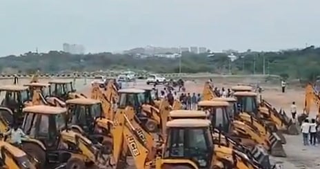 X/@revathitweets : Telangana HC halts work on disputed land near Hyderabad University