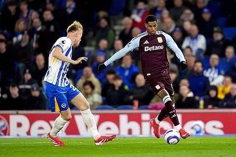 English Premier League soccer: Aston Villa vs Brighton