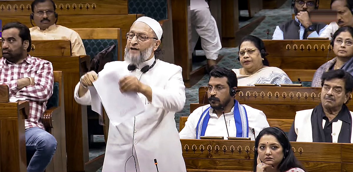 Asaduddin Owaisi tears Waqf (Amendment) Bill during Lok Sabha debate