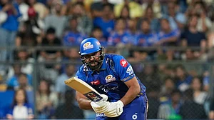 AP/Rajanish Kakade : Rohit Sharma.