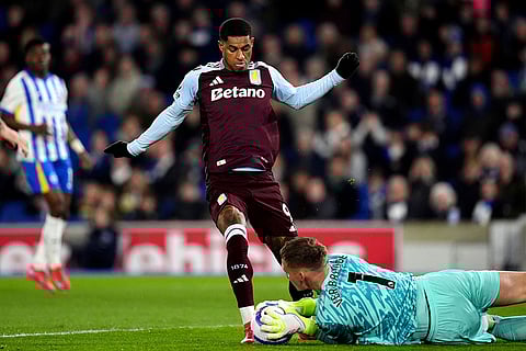 English Premier League soccer match: Aston Villa vs Brighton