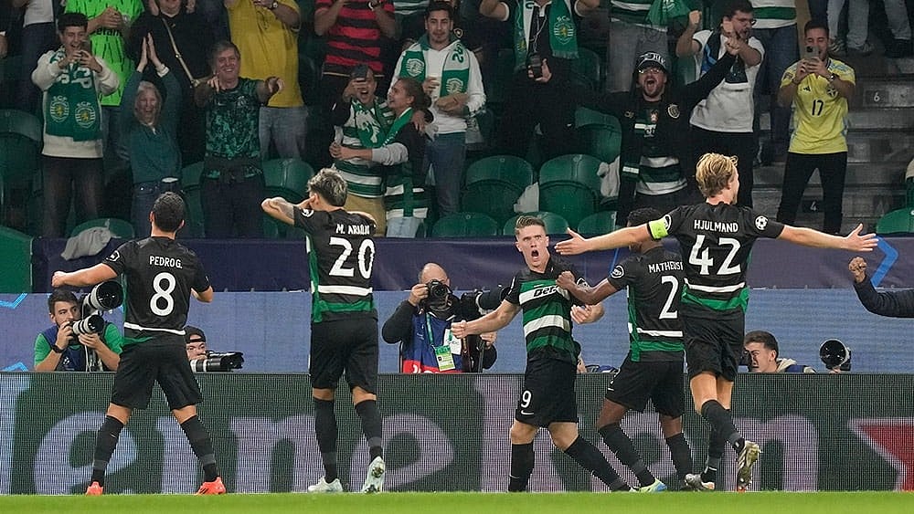 2024-25 Champions League soccer Sporting CP Vs Manchester City photos