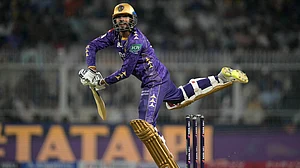 Venkatesh Iyer made one of two half-centuries for Kolkata Knight Riders