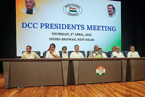 Meeting with District Congress Committee presidents