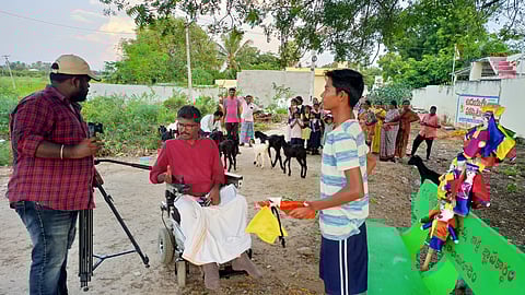 Dr. Siju Vijayan during a shoot
