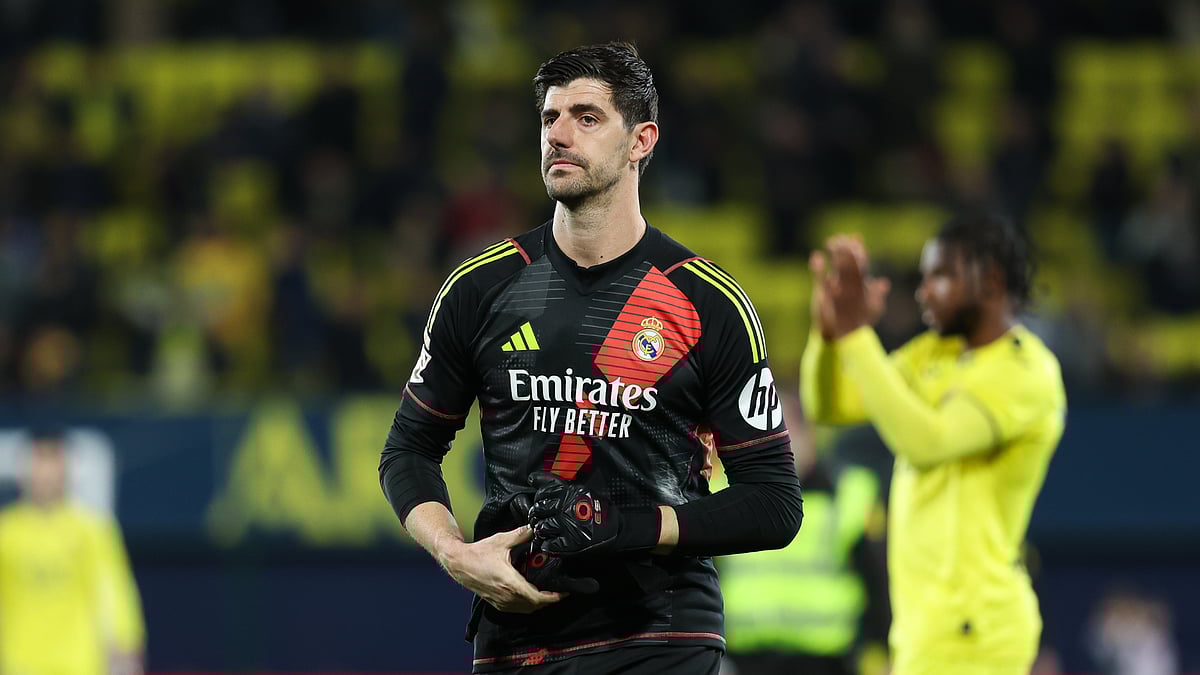 Thibaut Courtois in action for Real Madrid