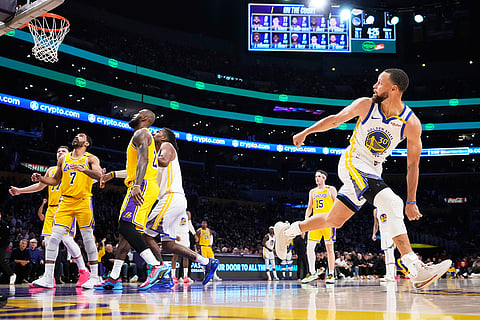NBA Basketball Game: Golden State Warriors vs Los Angeles Lakers